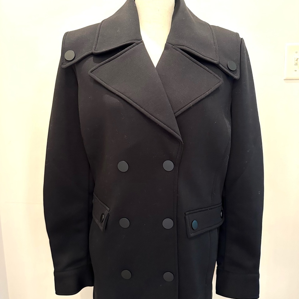 CAbi Black Jacket with Unique Collar
